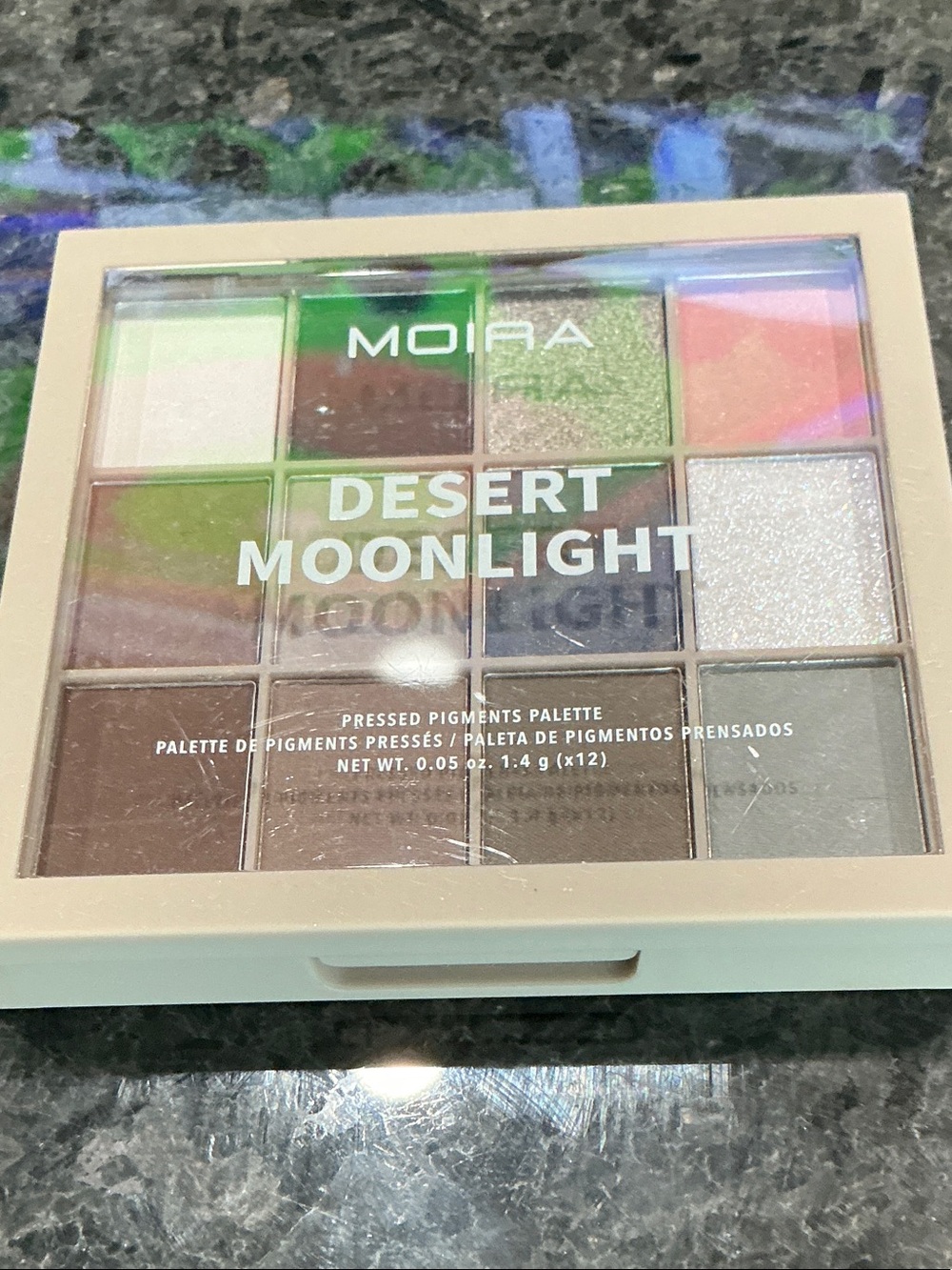 Desert Moonlight 12-Color Eyeshadow Palette - Neutral Browns & Shimmers